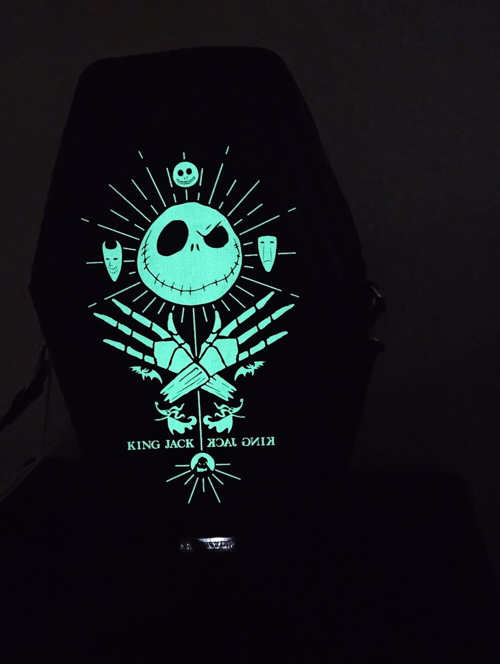 Jack Skellington Glow In The Dark Coffin Crossbody Bag NWT